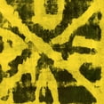 thumbnail image 1 of Ahgly Company Machine Washable Indoor Square Abstract Yellow Modern Area Rugs, 6' Square, 1 of 4