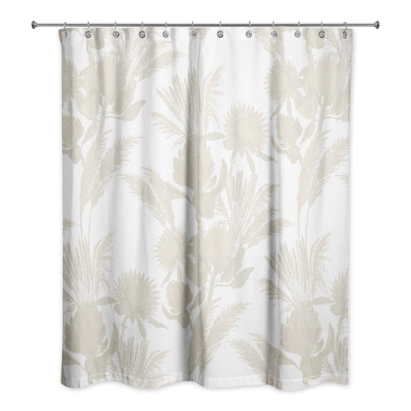 Creative Products Cream Tones Protea Blooms 71x74 Shower Curtain