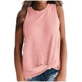 thumbnail image 2 of SwiftWear Womens Tunic Casual Blouse Sleeveless Cute Twist Knot Tank Top, 2 of 7