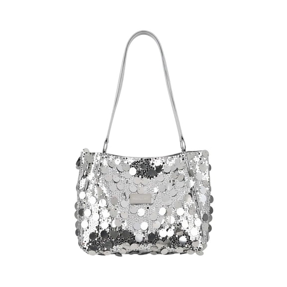 MDUKONU Sparkly Purses for Women, Women's Totes Bags with Zipper and Leather Handle, Glitter Purses for Women