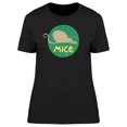 thumbnail image 1 of Cartoon Mouse In A Circle Tee Women's -Image by Shutterstock, 1 of 2