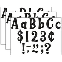 Teacher Created Resources Black 4" Wild Whimsy Letters Combo Pack, 270 Per Pack, 3 Packs