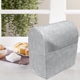thumbnail image 3 of Grey and White Stand Mixer Cover, Doodle Style Botanical Leaves Pattern Shabby Ornamental, Kitchen Appliance Organizer Bag Cover with Pockets, 5 Quarts, Grey White, by Ambesonne, 3 of 4
