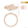 thumbnail image 4 of ANGARA Natural Nature Inspired Diamond Leaf and Vine Ring in 14K Rose Gold for Women (Size-1.3mm| Color-H| Clarity-SI2) | April Birthstone, Anniversary, Jewelry Gift for Women | Natural Diamond Ring, 4 of 8