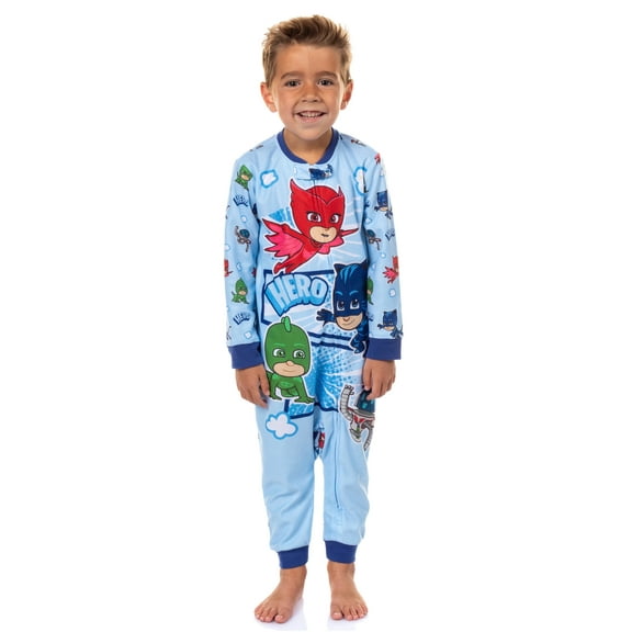 PJ Masks Toddler Boys' Gekko Catboy Owlette Hero Footless Sleeper Pajama