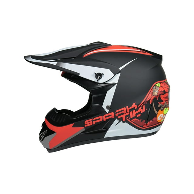 Casco de bicicleta de montaña ABS con salida de aire trasera ventilación frontal de moda protección confiable Toystoory Rojo negro mate l
