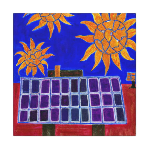 Solar Panel Splendor - Canvas