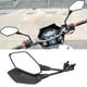 thumbnail image 1 of Par de espejos retrovisores para motocicletas Espejo retrovisor universal para scooter moto quad atv bicicletas bicicleta rosca de perno de 10 mm, 1 of 4