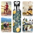 thumbnail image 7 of Yayeee 20oz Insulated Water Bottle Double Wall Stainless Steel with Flip Straw Lid, Yellow Lemons, 7 of 7