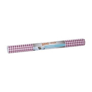 Duck Gingham Peel and Stick Shelf Liner, Red