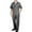 GRAY, variant on Men's Poplin Short Sleeve Coverall, Black, S Regular