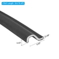 thumbnail image 2 of Uxcell 16.4Ft Weather Stripping Door Seal, PU S-Shaped Door Weather Stripping, Black, 2 of 5