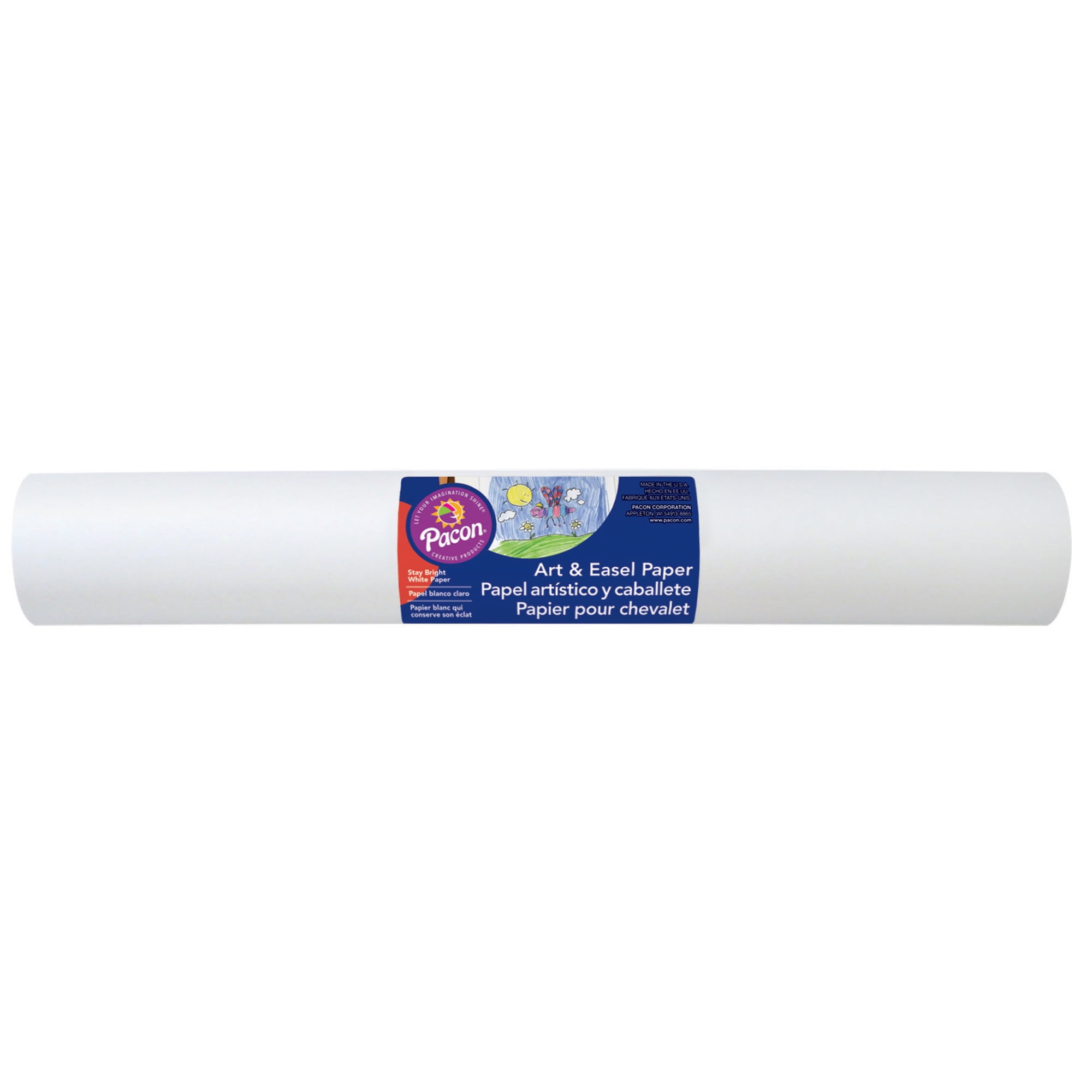 Pacon® Art & Easel Paper Roll, 18" x 50', White, 3/pkg