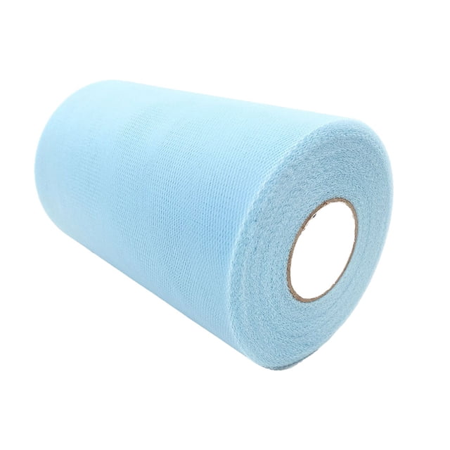 keepw Grand Application Rouleaux de Tulle Boulons - Fournitures de Fête en Multicolore Polyester Rouleau Tissus de Tulle Tissu Boulons de Tulle C50sky blue 1Ensemble