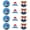 Mount Fuji, variant on Yvsxxv 12Pcs Cherry Blossom Mount Fuji Embroidered Sewing Patches 12Pcs