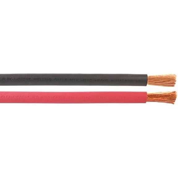2/0 Gauge AWG -  - 100% Copper Welding/Battery Cable - Black & Red - 600 V - Made in USA (10 FEET OF EACH COLOR)$$Tools & Hardware Other