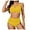 C920/Yellow, variant on XIYON Womens Tankini Set Waisted Swimsuits For Women Scalloped Bikini Sets Back Lace Up Tankini Sets Bathing Suit 2026