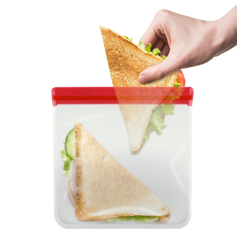 Mainstays Snack Size Peva Reusable Food Bag - 8 ct