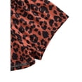 thumbnail image 6 of Toddler Girl’s Solid Color Short Sleeve T-shirt and Leopard Short Pants Set, 6 of 7