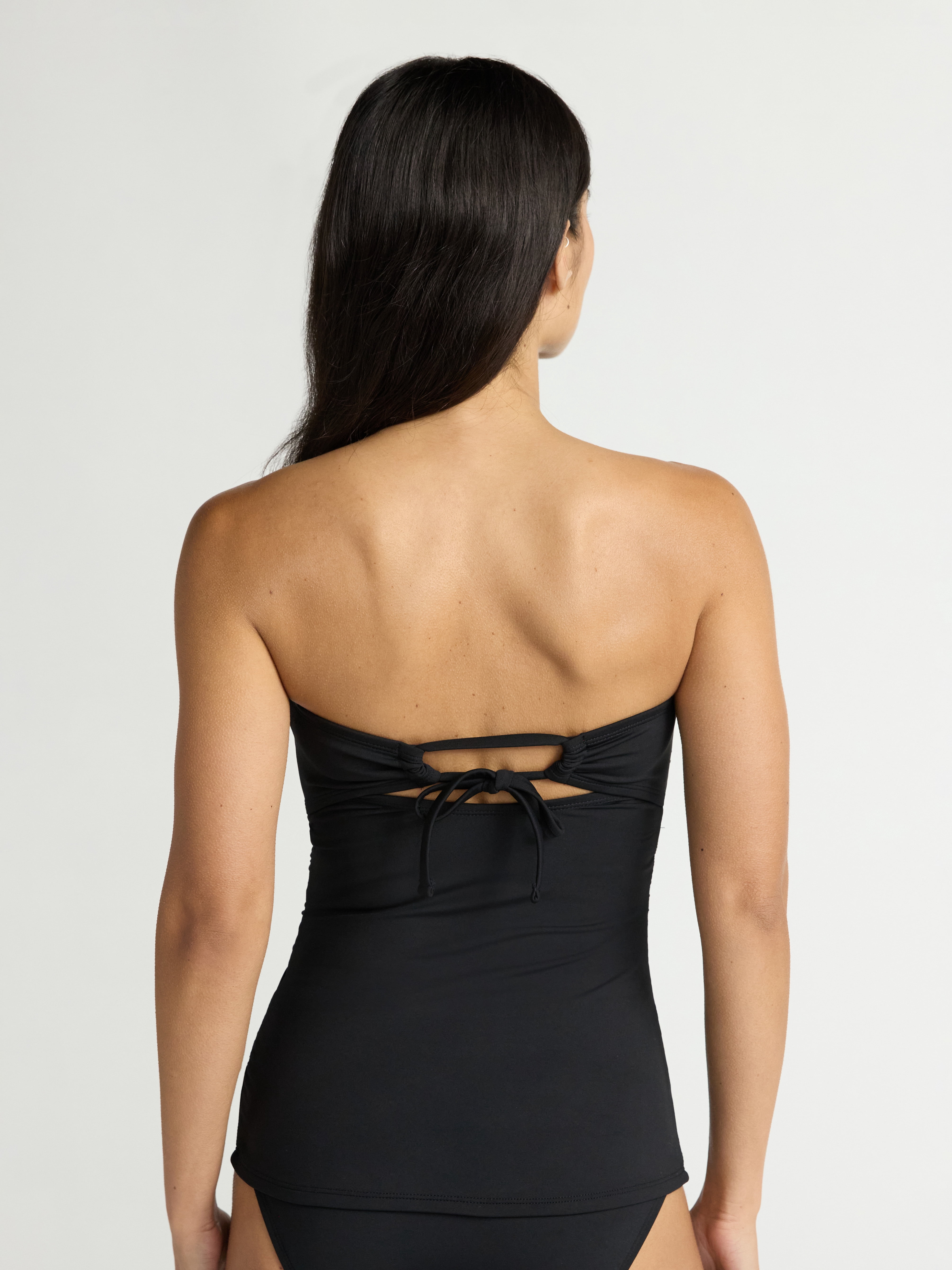 Time and Tru Women's and Women's Plus Twist Bandeau Tankini Top, Sizes XS-2X
