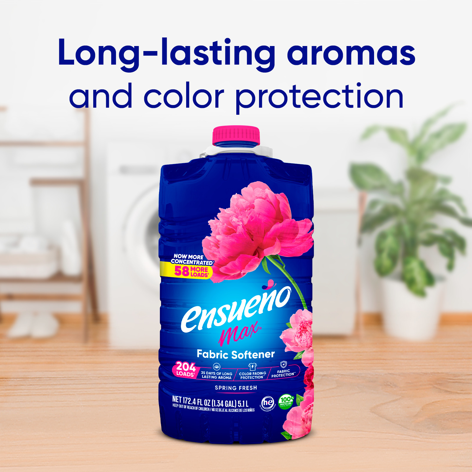 Ensueño Fabric Softener Liquid, Spring Fresh 172 oz photo 2