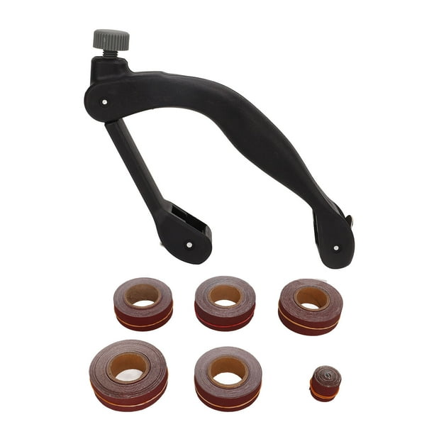 Sandpaper Bow Holder Simple Operation Bow Sander Easy Adjusting Firm Fixing ABS For Metal