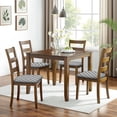 thumbnail image 6 of Black White Plaid Checkered Seat Covers for Dining Room Chairs Set Of 4,Stretch Printed Washable Chair Seat Cover with Elastic Ties and Button,Removable Waterproof Couch Cushion Covers, 6 of 6
