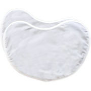 NuAngel 100% Cotton Large Contoured Burp Pads - Gray - 2 count, unisex