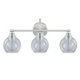 thumbnail image 5 of Aspen Creative 62315, 3-Light Bathroom Vanity, 24" Wide, Transitional Design, Brushed Nickel Finish, 5 of 8