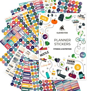 bloom daily planners Sticker Sheets, Fitness & Healthy Living Stickers 