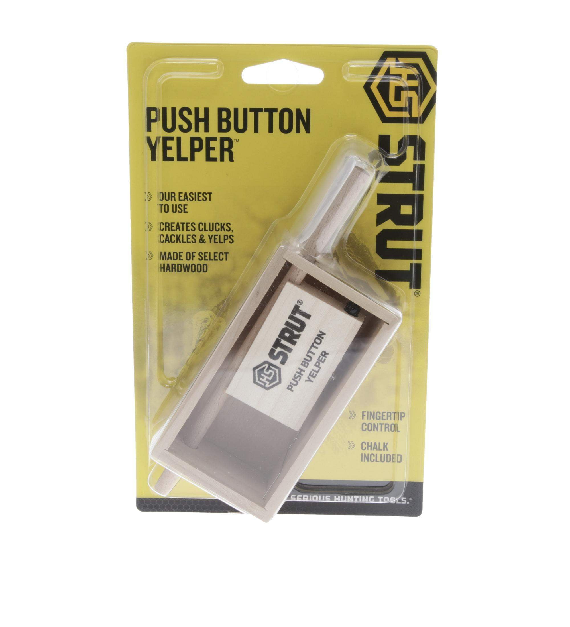 07056 Game Call New Hunter's Specialties Strut Push Button Yelper Turkey Call 
