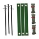 thumbnail image 5 of Kit de estacas para árboles de alta resistencia Estacas y soportes para árboles Herramientas de jardinería Recién plantados Estaca negra, 5 of 9
