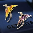 thumbnail image 2 of Fire-Bird Brooch Chest Pendent Fashion Jewelry Sparkling Brooches Rustproof Multicolored Rustproof Multicolored Lady Accessories Exquisite Yellow, 2 of 9