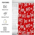 thumbnail image 2 of Winter Christmas Art Shower Curtain for Bathroom Shower Curtain Set with 12 Hooks Waterproof Fabric Bath Curtain for Bathtub Restroom Decor, 72 X 72 in, 2 of 6