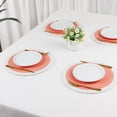 thumbnail image 5 of Unique Bargains Farmhouse Set of 4 Rattan Placemats for Dining Table Decor Orange, 5 of 5