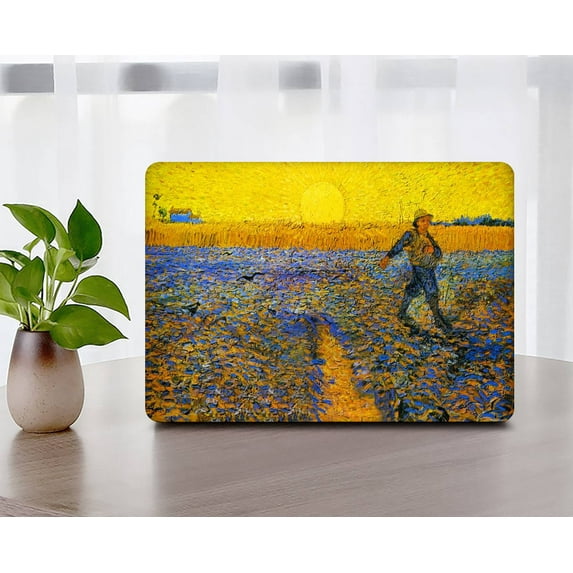 KSK KAISHEK Compatible with MacBook Air 13 inchs Case 2018 2019 2020 2021 2022 Released Model A1932&A2179&A2337 m1, Plastic Hard Case Shell Cover + Black Keyboard Cover, Painting 25