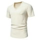 thumbnail image 1 of pstuiky Camisa de manga corta para hombre, Camiseta de manga corta con cuello en V y estampado liso para hombre camisas casuales para hombre m, 1 of 8