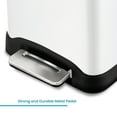 thumbnail image 5 of Home Zone Living 13 Gallon Kitchen Trash Can Dual Removable Liners for Recycling and Trash 50 Liter Slim Stainless Steel Shape (8 + 5 for 13 Gallons Total), 5 of 5