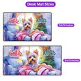 thumbnail image 5 of Watercolor Hello Winter Yorkshire Terrier Chill Christmas Welcome Desk Mat Full Keyboard Mouse Pad Yorkie Dog Lover Gifts Large Mousepad - 00016, 5 of 5