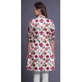 thumbnail image 4 of Bimba Short Kurtis For Ladies Printed Mandarin Collar Roll Up Sleeve Dress, 4 of 6