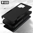 thumbnail image 4 of for Motorola Edge Plus 2023 Case: Dual Layer Protective Heavy Duty Cell Phone Cover Shockproof Rugged with Screen Protector - Military Protection Bumper Tough - Motorola Moto Edge+ Plus 2023, Black, 4 of 9