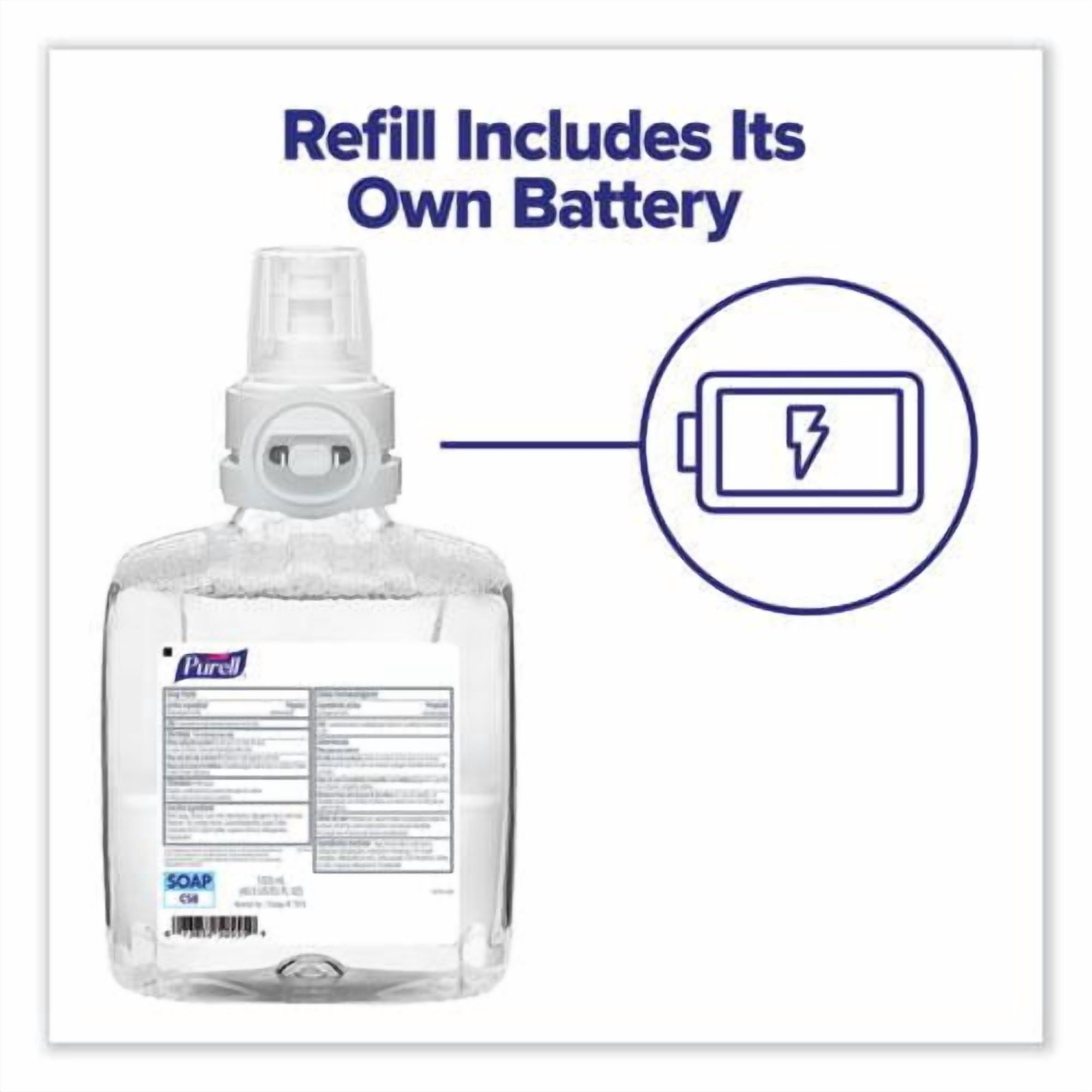 Purell CS8 Automatic Touch Free Soap Dispenser 1200 mL White (7830-01)
