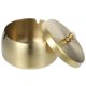 thumbnail image 2 of Skrivbordsaskkopp med lock Askkontainer Rostfritt stål Askkopp Bordsskiva Dekor (FMY) Golden, 2 of 2