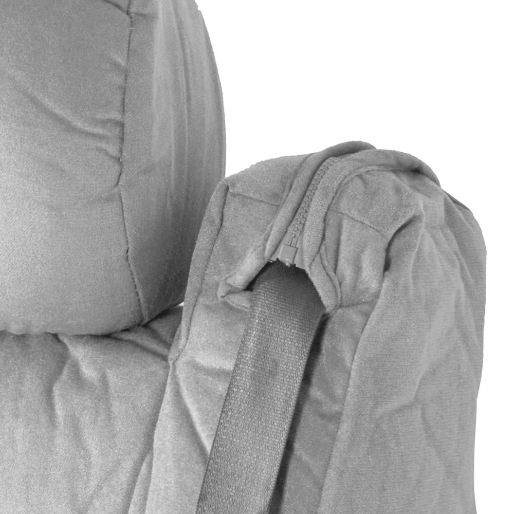 BDK Velour Fabric 2-Pack Front Seat Covers for Pick-Up Trucks, Trucks, Vans with Integrated Seat Belt, Integrated Arm Rest, Detachable Headrest - Gray
