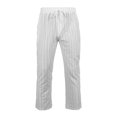 thumbnail image 6 of Men’s Loose Straight Striped Cotton Linen Pants Breathable Summer Casual Bottoms, 6 of 9