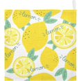 thumbnail image 2 of GZHJMY Washcloths Set Bathroom Kitchen Wash Cloths Face Towels Wipes Fresh Lemons Leaves Decorative 12x12 Inch 5 Pack, 2 of 7