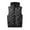 Black, variant on dzxyzu Men's Puffer Vest Casual Winter Hooded Vest Jacket With Pocket Solid Color Outdoor Vest Top Riding Skiing Fishing Puffer Sleeveless Vest Army Green