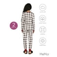 thumbnail image 6 of MeMoi Women's Henley Plaid Cotton Blend Pajama Set - Womens - Female, 6 of 8