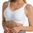 thumbnail image 6 of Hfnxid Wireless Jelly Bras for Women V Mesh No Underwire Seamless Bralettes Push Up Full Coverage Everyday Bra, 6 of 6