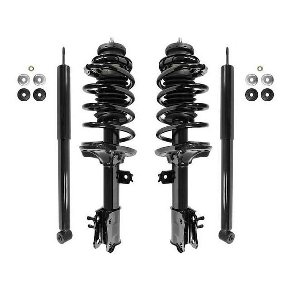 Front and Rear Suspension Strut and Shock Absorber Assembly Kit - Compatible with 2004 - 2011 Chevy Aveo 2005 2006 2007 2008 2009 2010